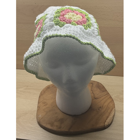 Chapeau été au crochet fait main