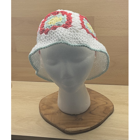 Chapeau été au crochet fait main