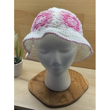 Chapeau été au crochet fait main