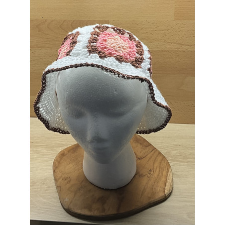 Chapeau été au crochet fait main