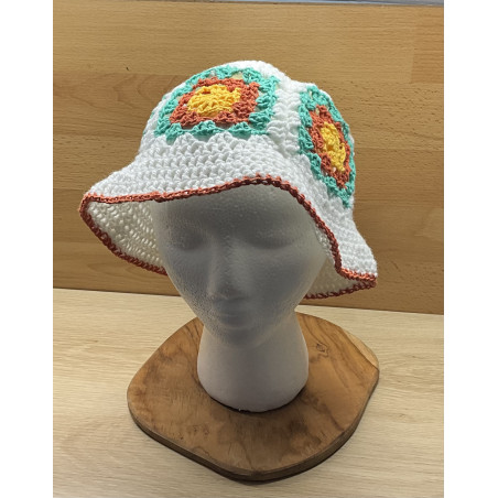 Chapeau été au crochet fait main