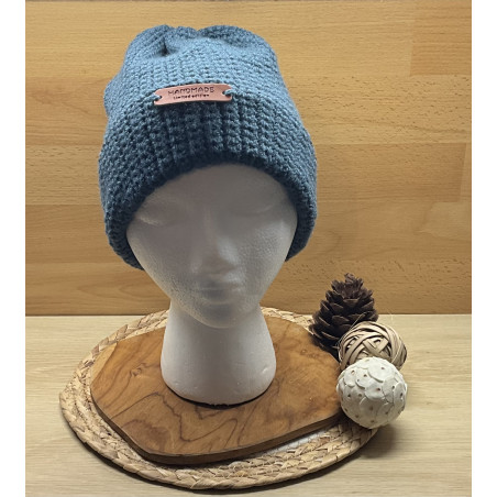 Bonnet enfant « bleu petrole  »