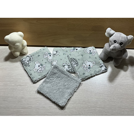 Lingettes lavables bébé »koalas »