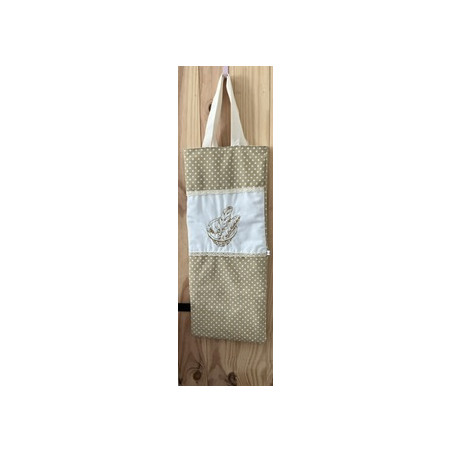 Sac à pain tissu brodé