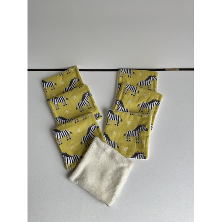 Lot 7 lingettes bébé « zèbre »