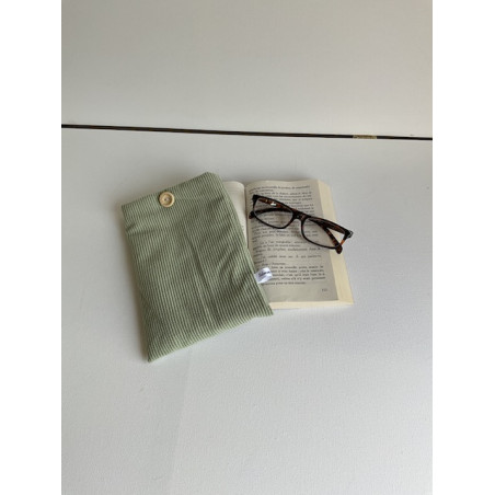 Pochette « livre de poche » velours