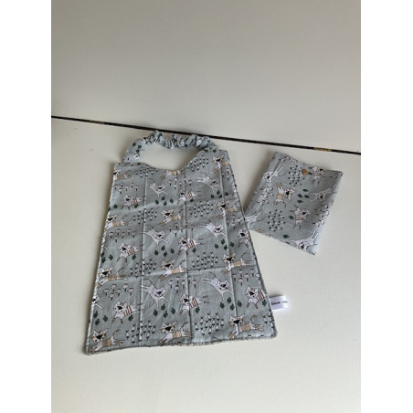 Grande serviette de cantine +pochette (3/6ans)