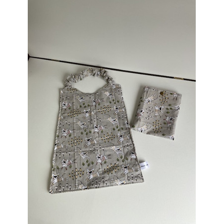 Grande serviette de cantine +pochette (3/6ans)