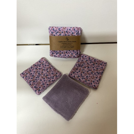 Lot 6 lingettes démaquillantes lavables