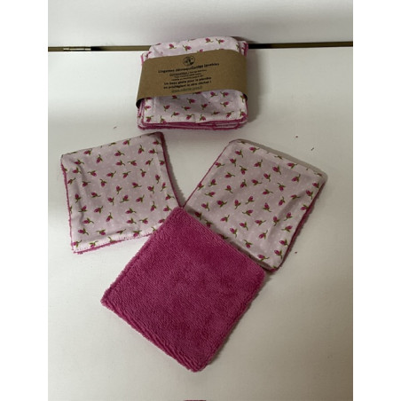 Lot 6 lingettes démaquillantes lavables