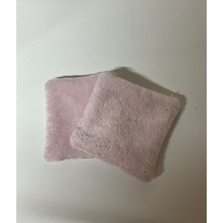Pads démaquillants éponge bambou rose pastel