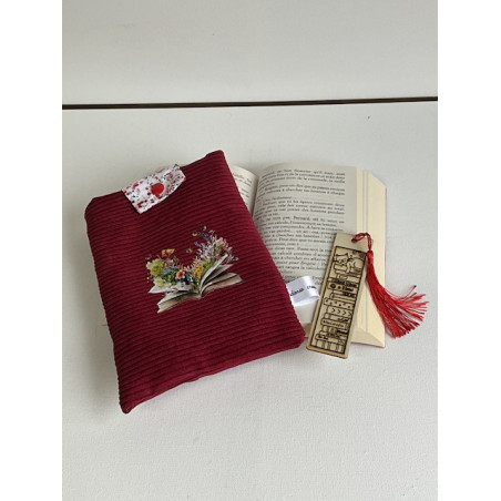 Pochette « livre de poche » velours