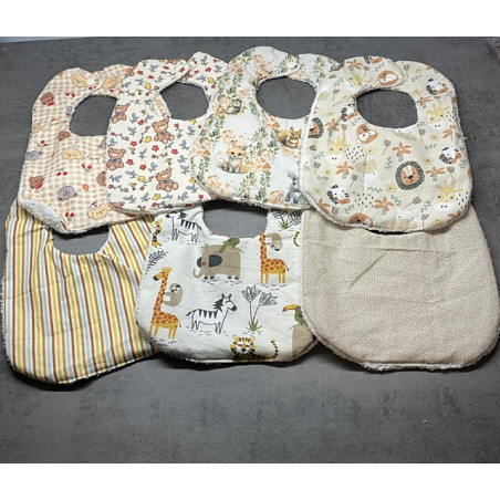 Lot 7 Bavoirs bébé (0/4mois)