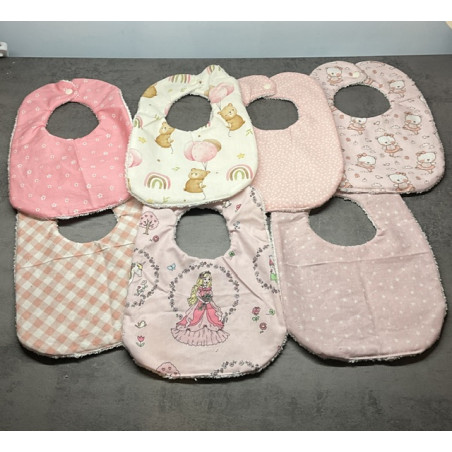Lot 7 Bavoirs bébé (0/4mois)