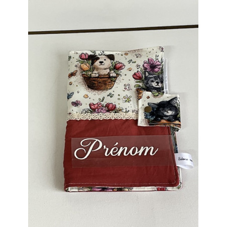 Protège carnet de santé animaux de compagnie.( chien) personnalisé