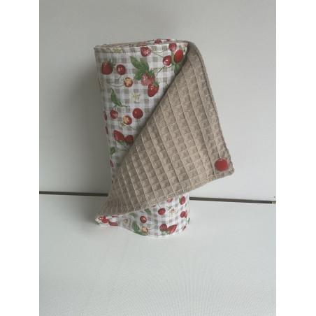 Rouleau essuie tout lavable « nid abeille »