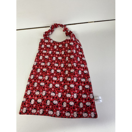 Grande serviette de cantine »coccinelle »(3/6ans)