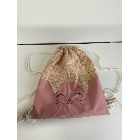 Sac à dos / pochon « chat »