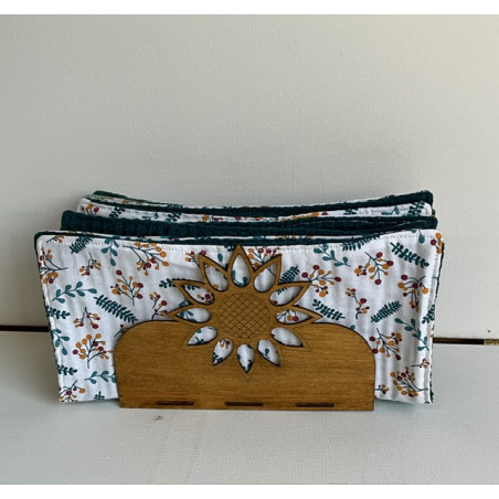 essuie tout lavable « nid abeille »