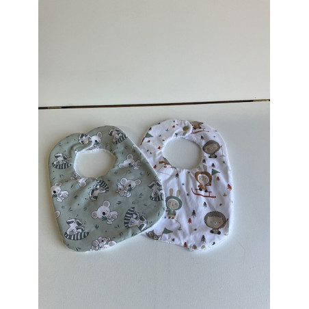 Lot 2 bavoirs  bébé (0/4mois)