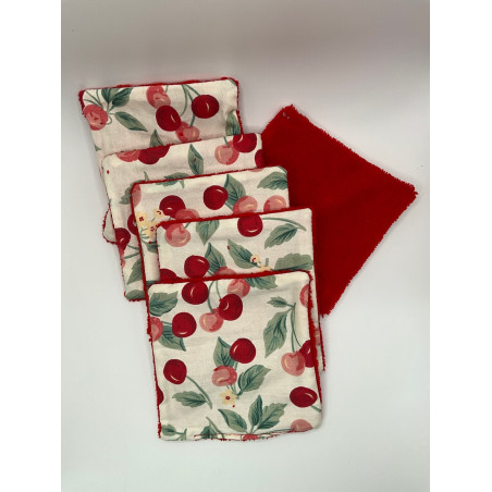Lot 6 lingettes démaquillantes lavables