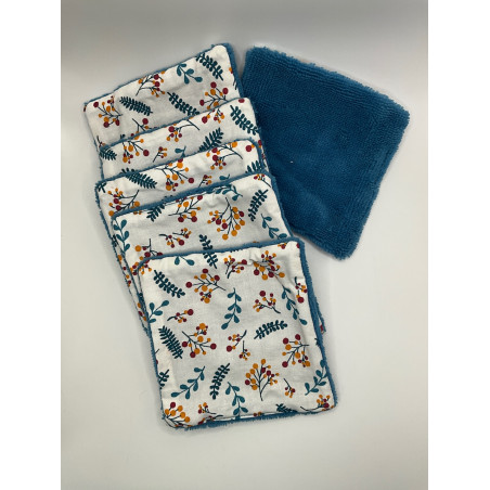 Lot 6 lingettes démaquillantes lavables