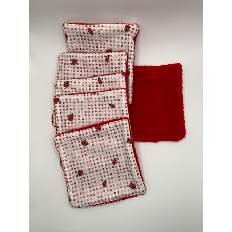 Lot 6 lingettes démaquillantes lavables