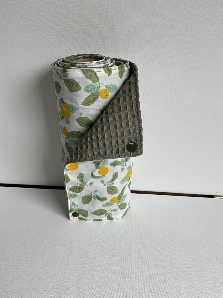 Rouleau essuie tout lavable « nid abeille »