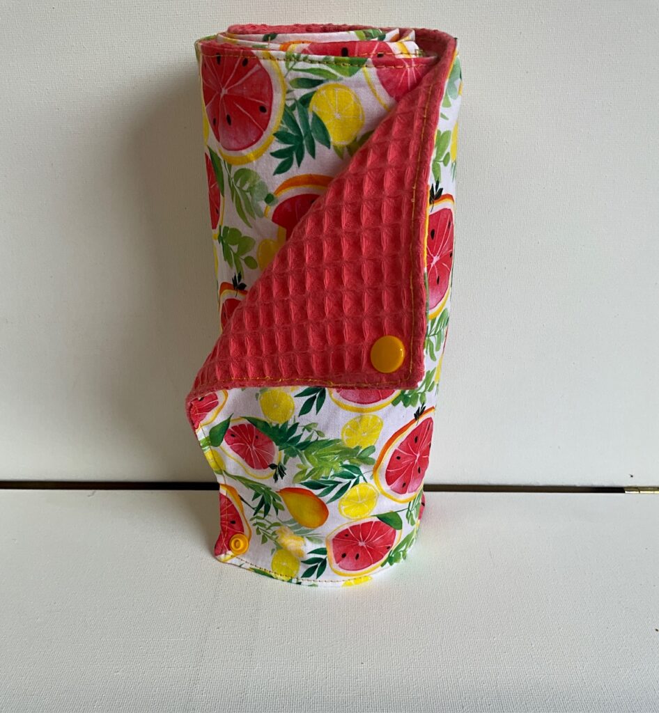 Rouleau essuie tout lavable « nid abeille »