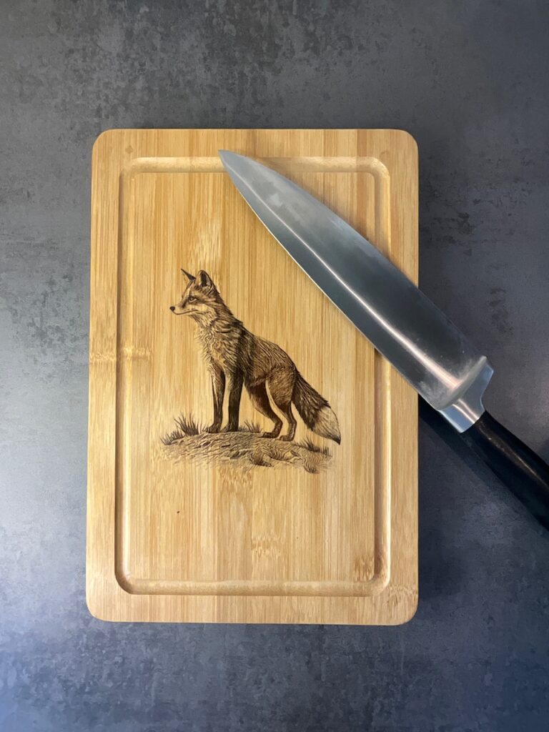 Planche à découper renard