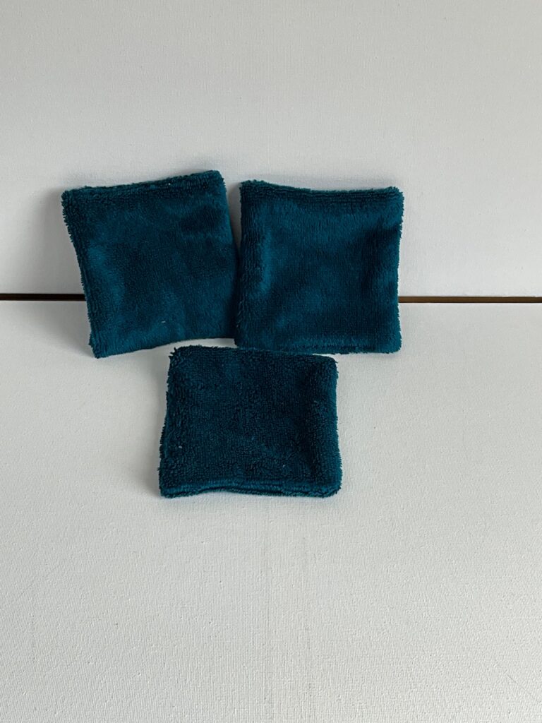 Lot de 3 pads ( bleu canard )