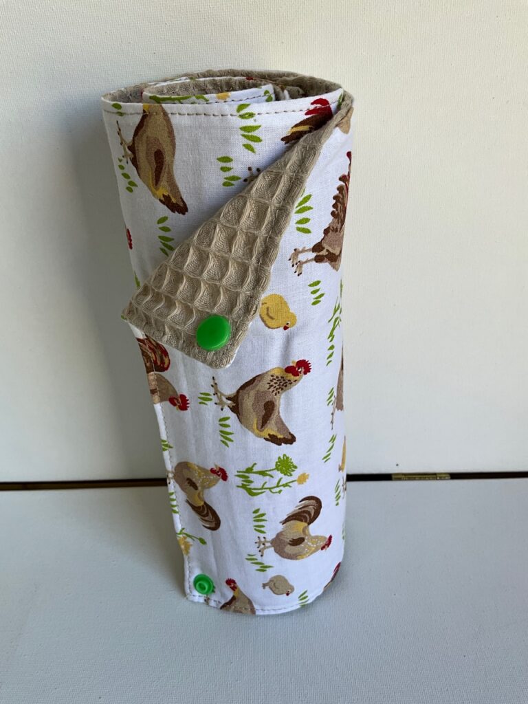 Rouleau essuie tout lavable « nid abeille »