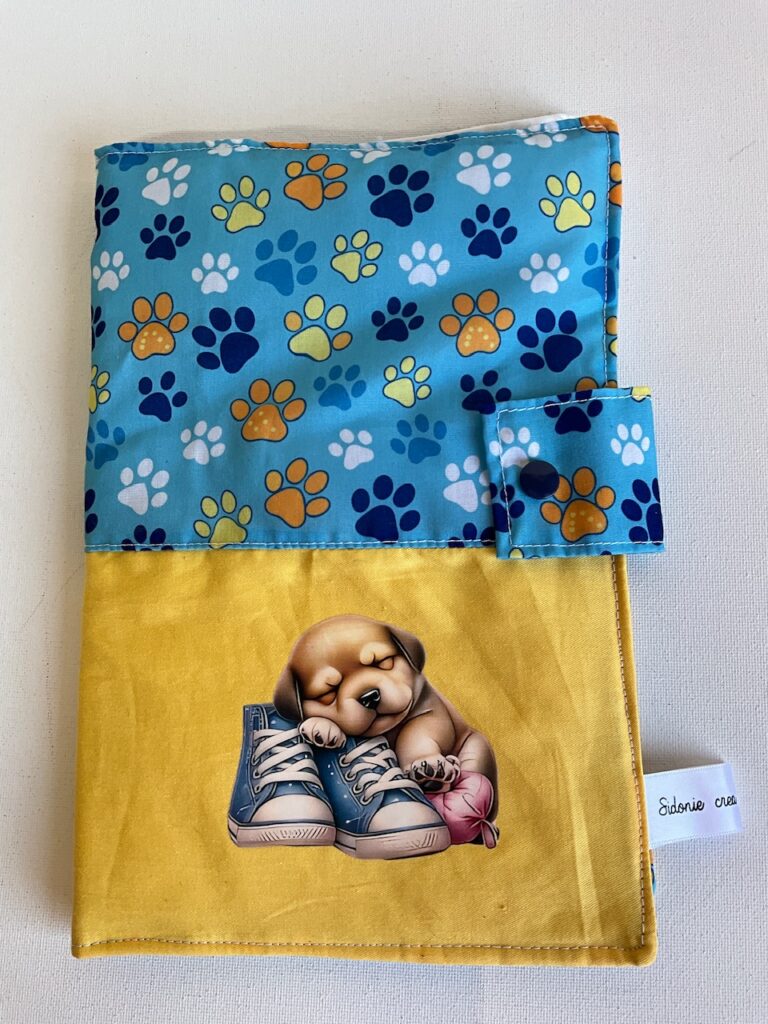 Protège carnet de santé chien (floqué )