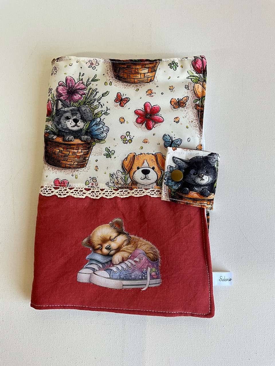Protège carnet de santé chien (floqué )