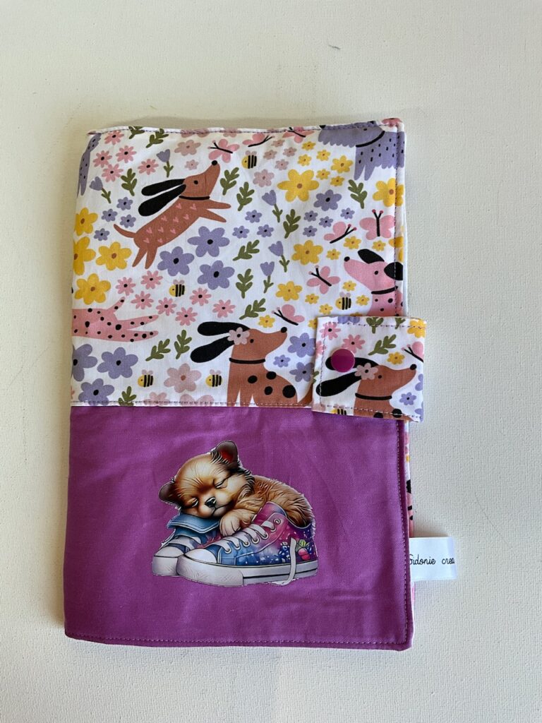 Protège carnet de santé chien (floqué )