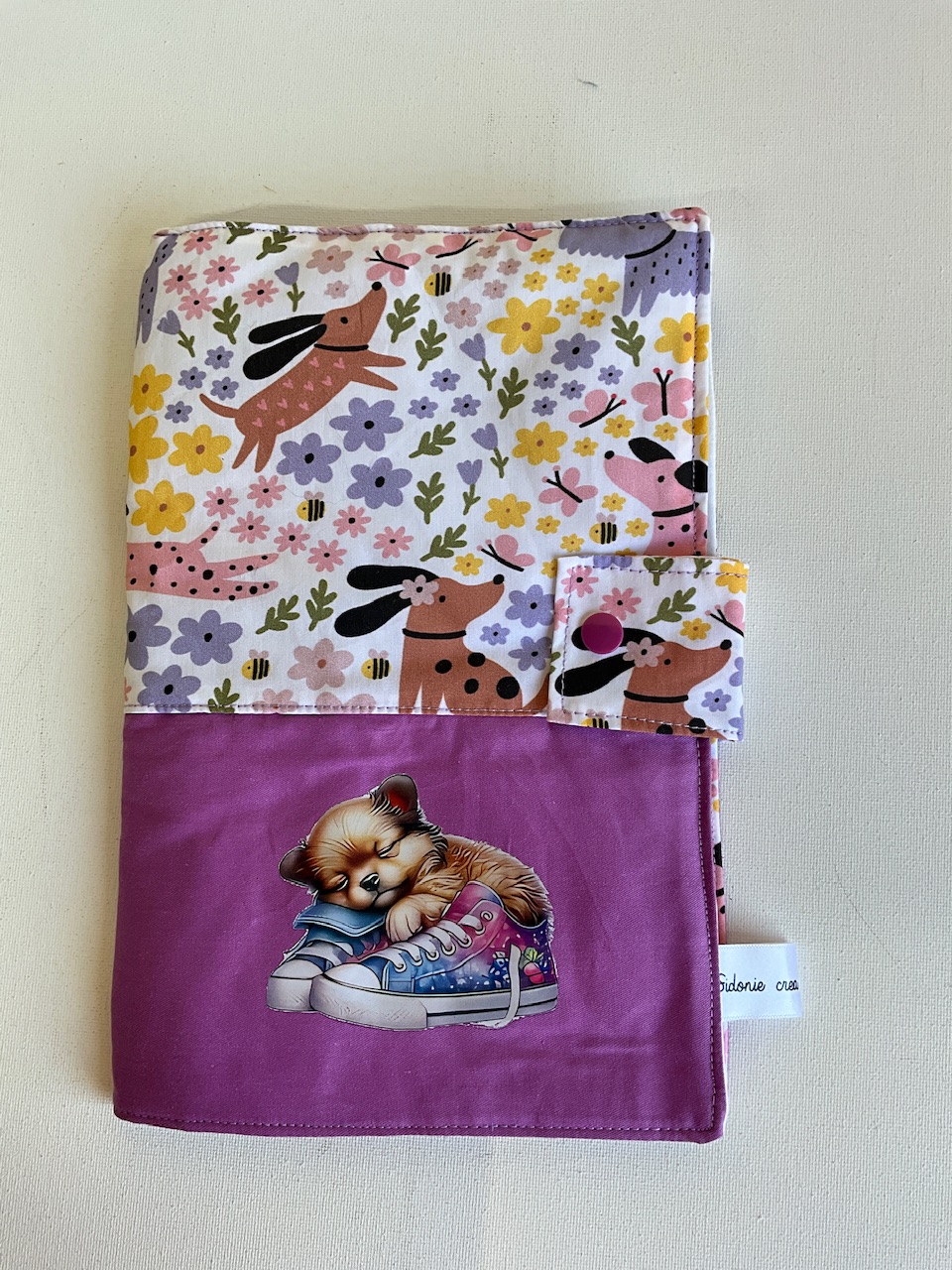 Protège carnet de santé chien (floqué )