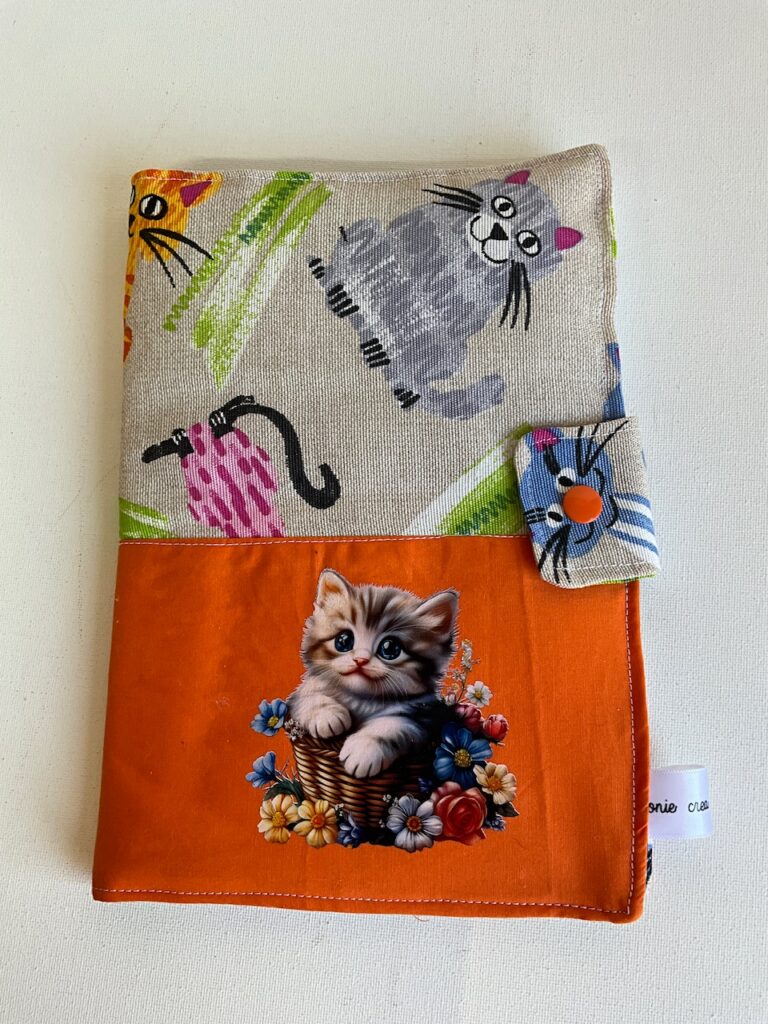 Protège carnet de santé chat (floqué )