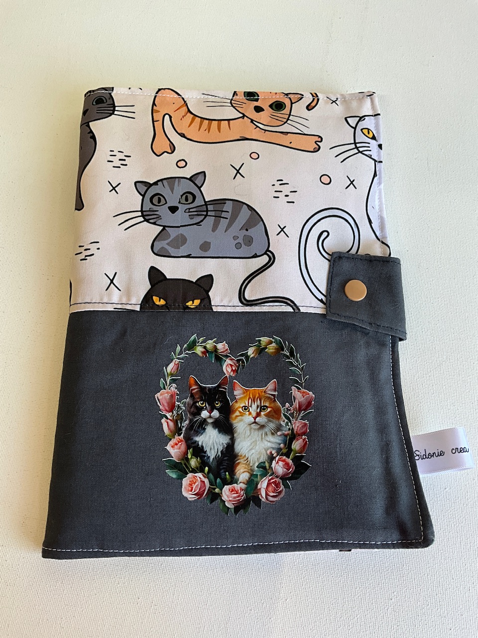 Protège carnet de santé chat (floqué )