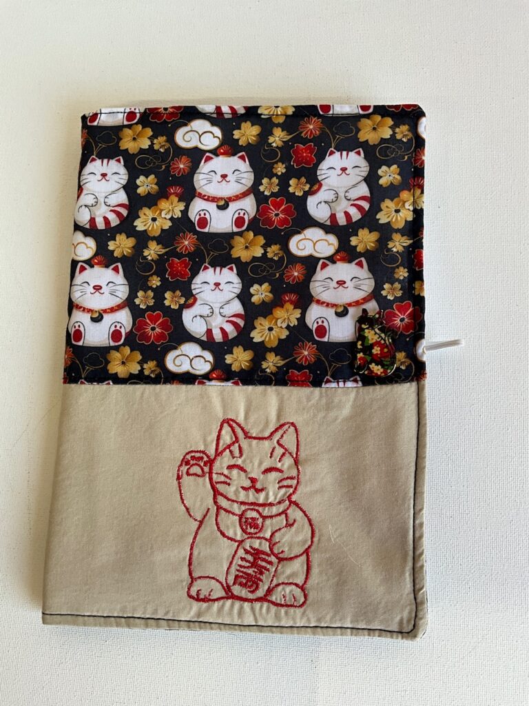 Protège carnet de santé chat ( brodé)