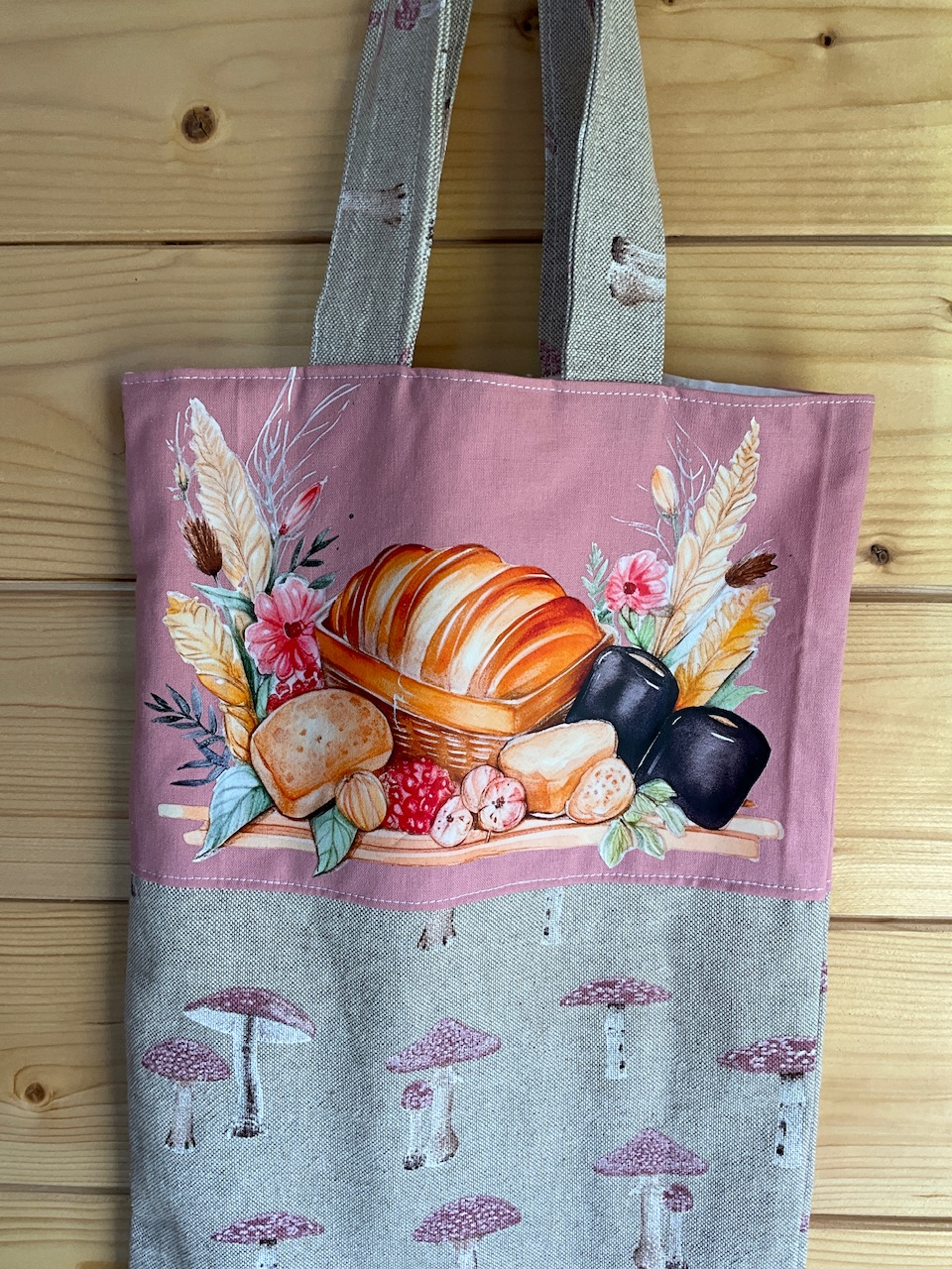 Ensemble Sac à pain floqué + sac à tarte assorti – Image 3