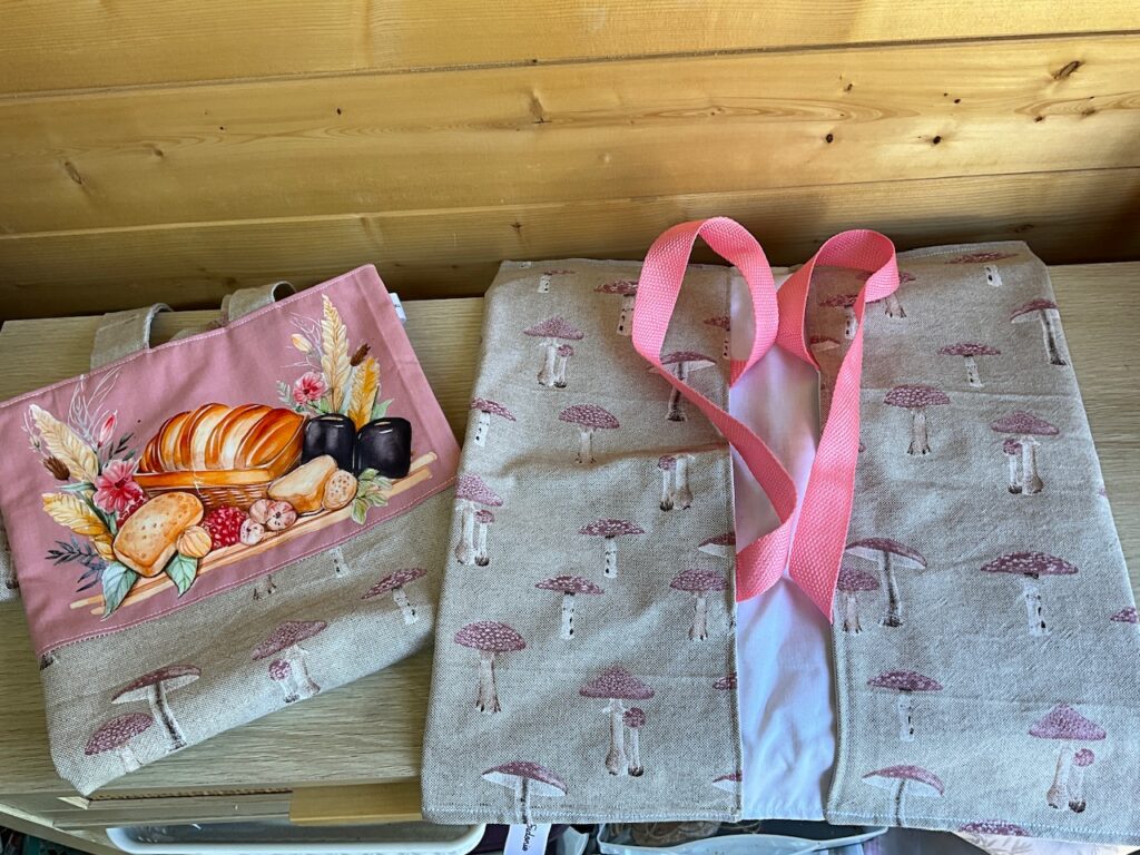 Ensemble Sac à pain floqué + sac à tarte assorti