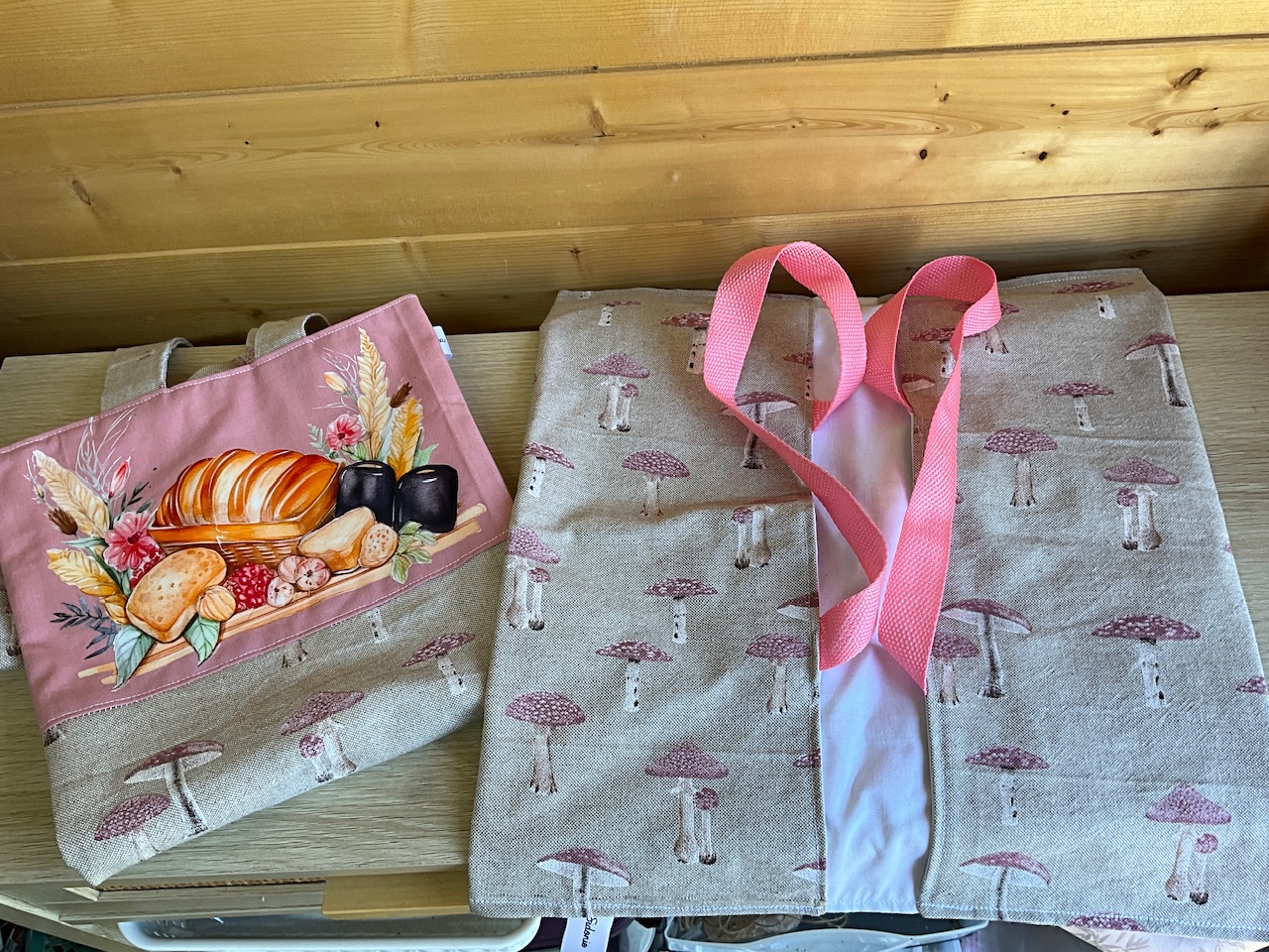 Ensemble Sac à pain floqué + sac à tarte assorti