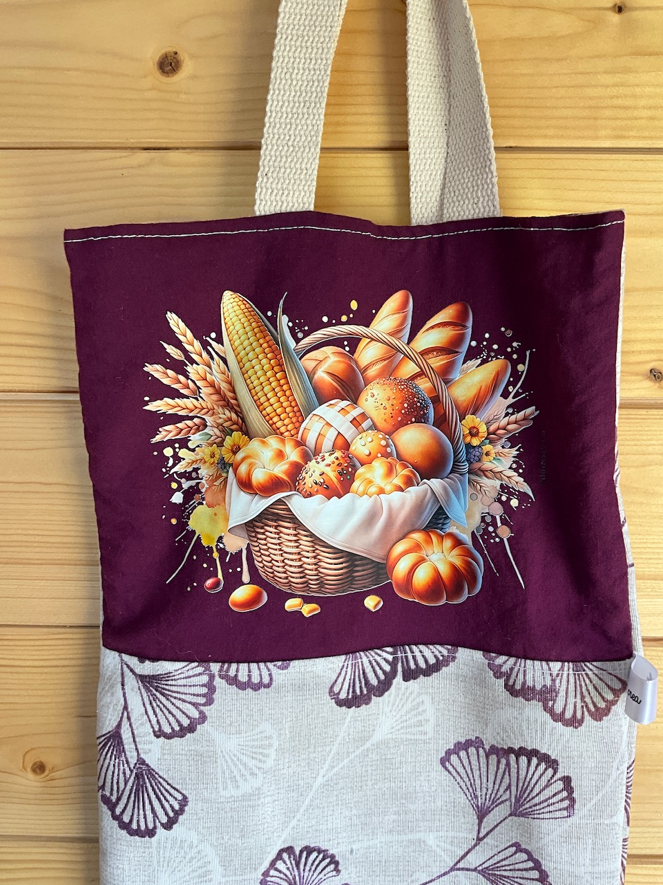 Ensemble Sac à pain floqué + sac à tarte assorti – Image 3