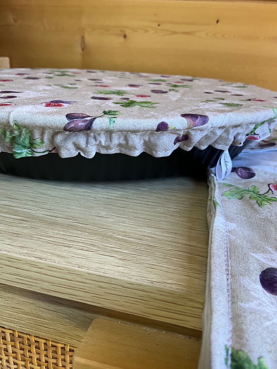 Ensemble Sac à pain brodé + sac à tarte assorti – Image 7