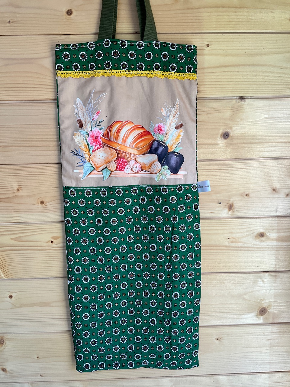 Sac à pain floqué