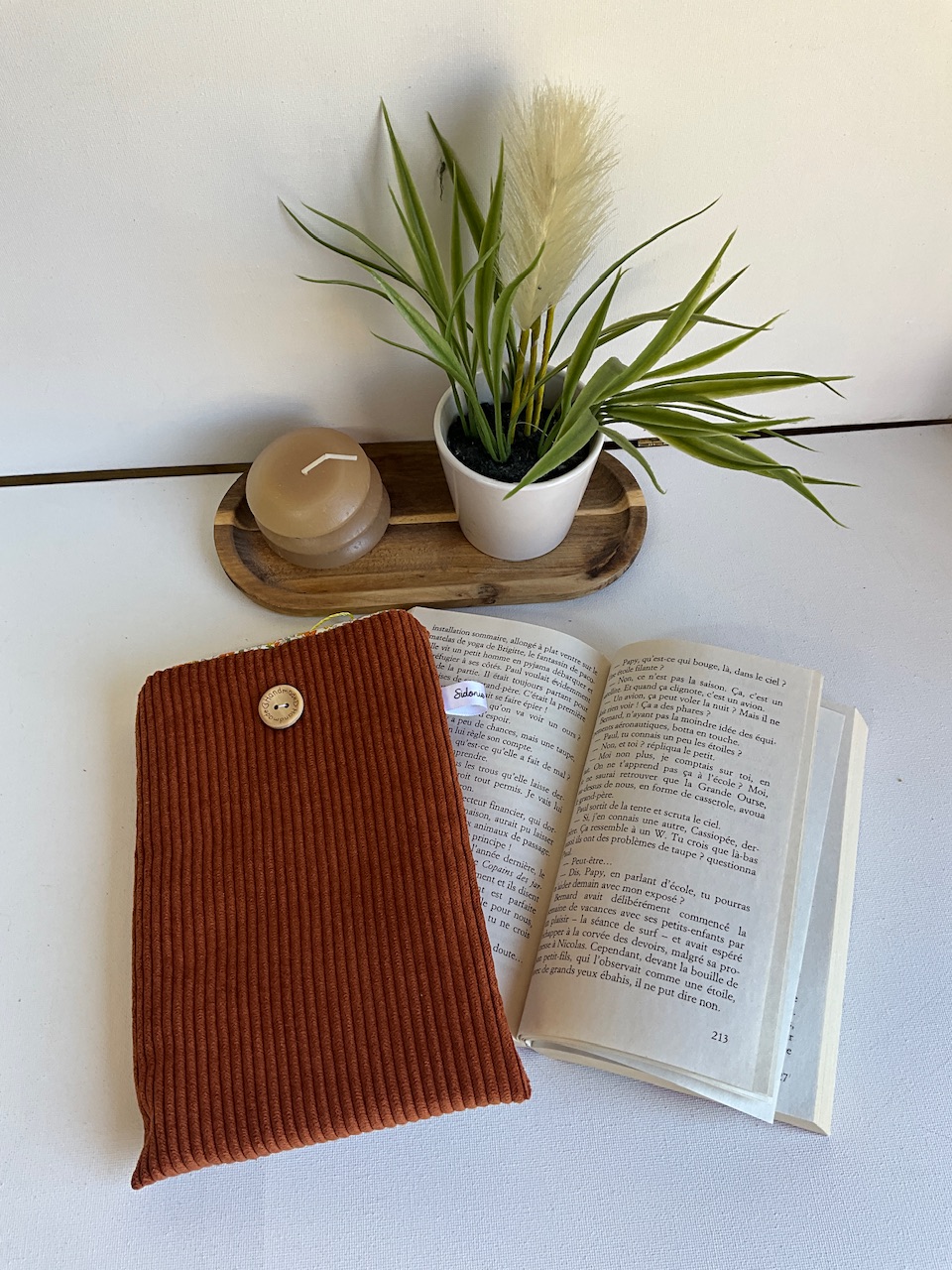 Pochette livre verticale