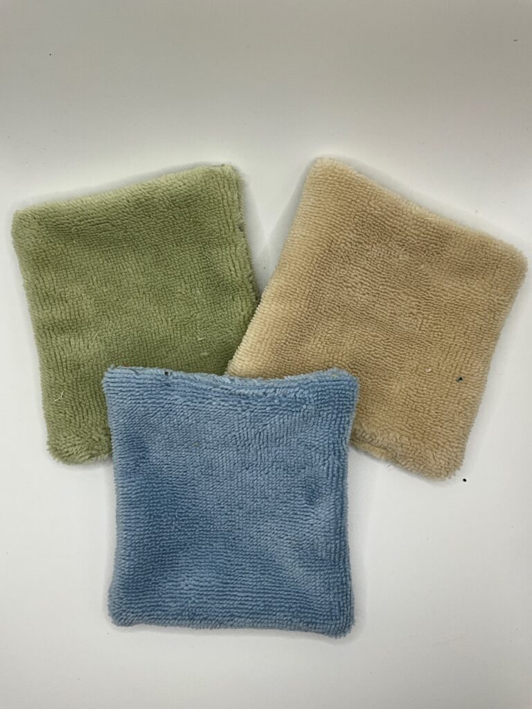 Lot de 3 pads bambou ( multicolore )