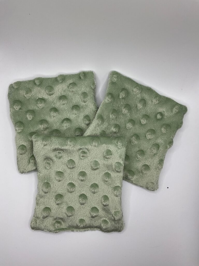 Lot de 3 pads (vert amande)