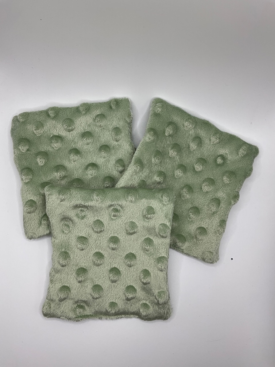 Lot de 3 pads (vert amande)