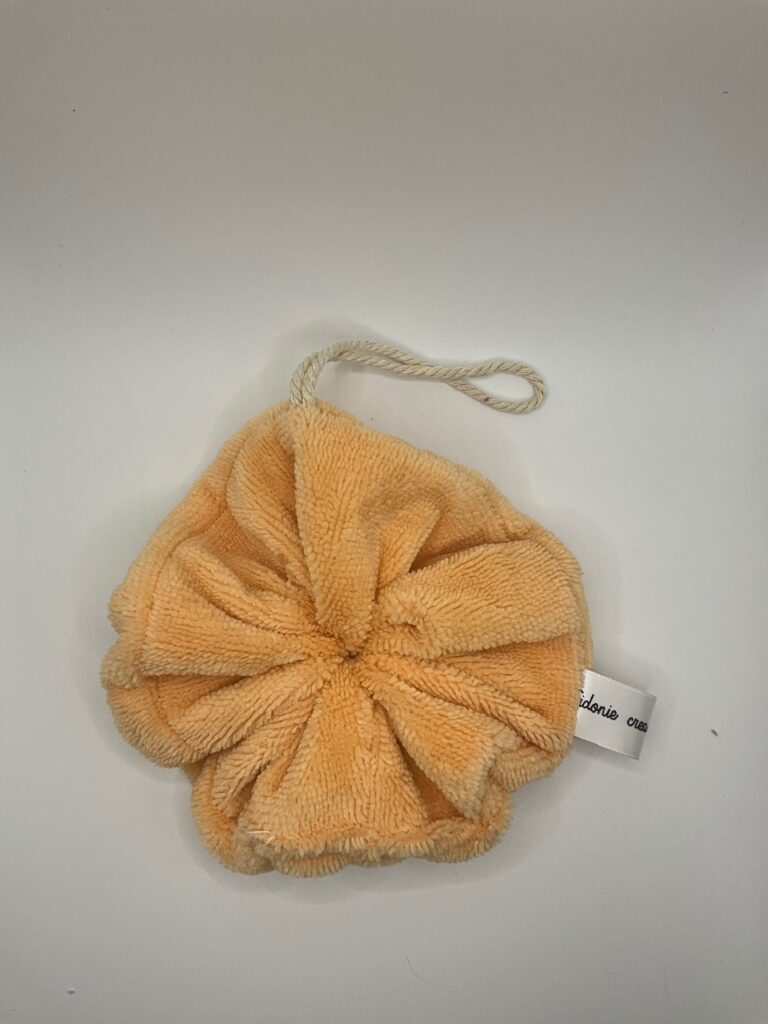Eponge de douche ( abricot)